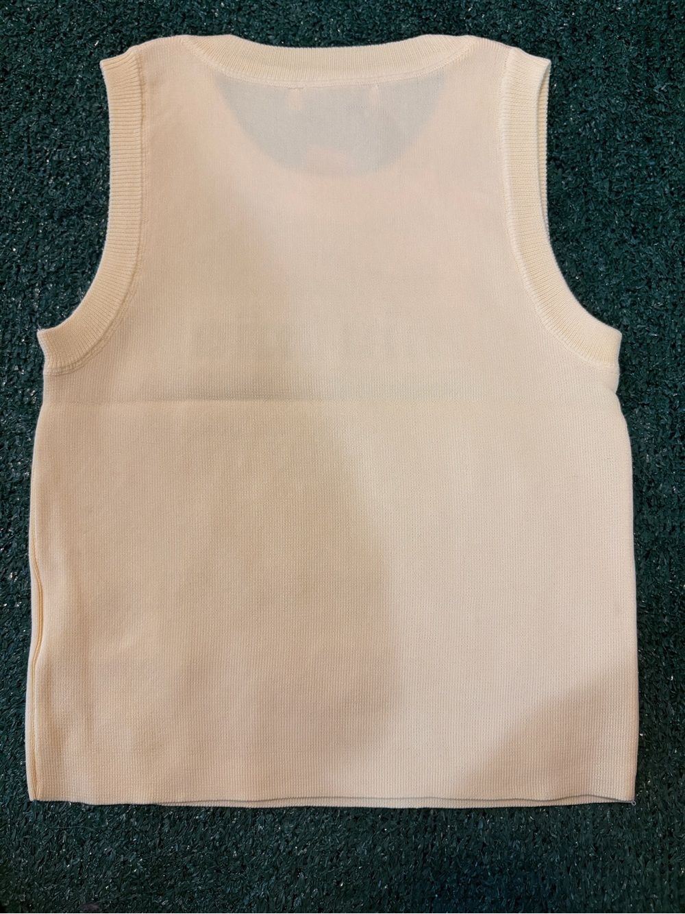 Miu Miu Pale Yellow Embellished Knit Tank Dress SIZE S - Picture 2 of 3